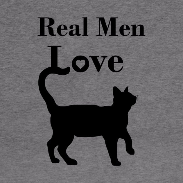 Real Men Love Cats by Art by Deborah Camp